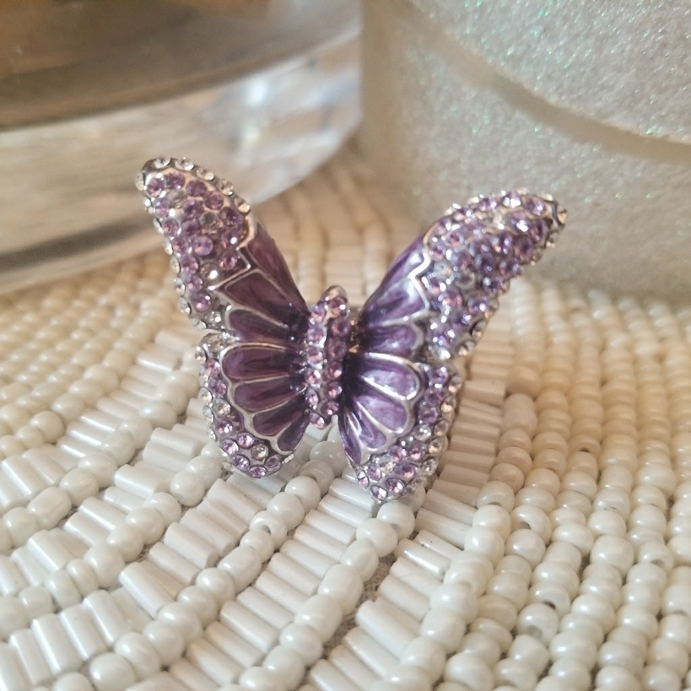 Silver Butterfly Ring